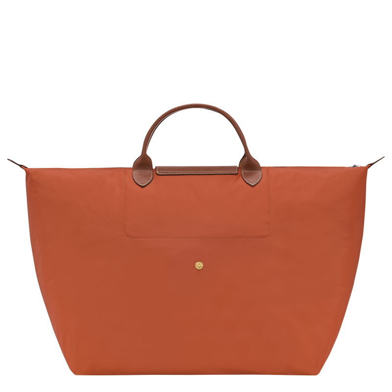 Le Pliage Original L 旅行包 , 砖红色 - 再生帆布  - 查看 4 4