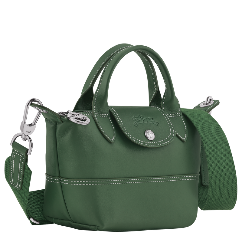 Le Pliage Xtra XS 手提包 , 英伦绿 - 皮革  - 查看 3 6