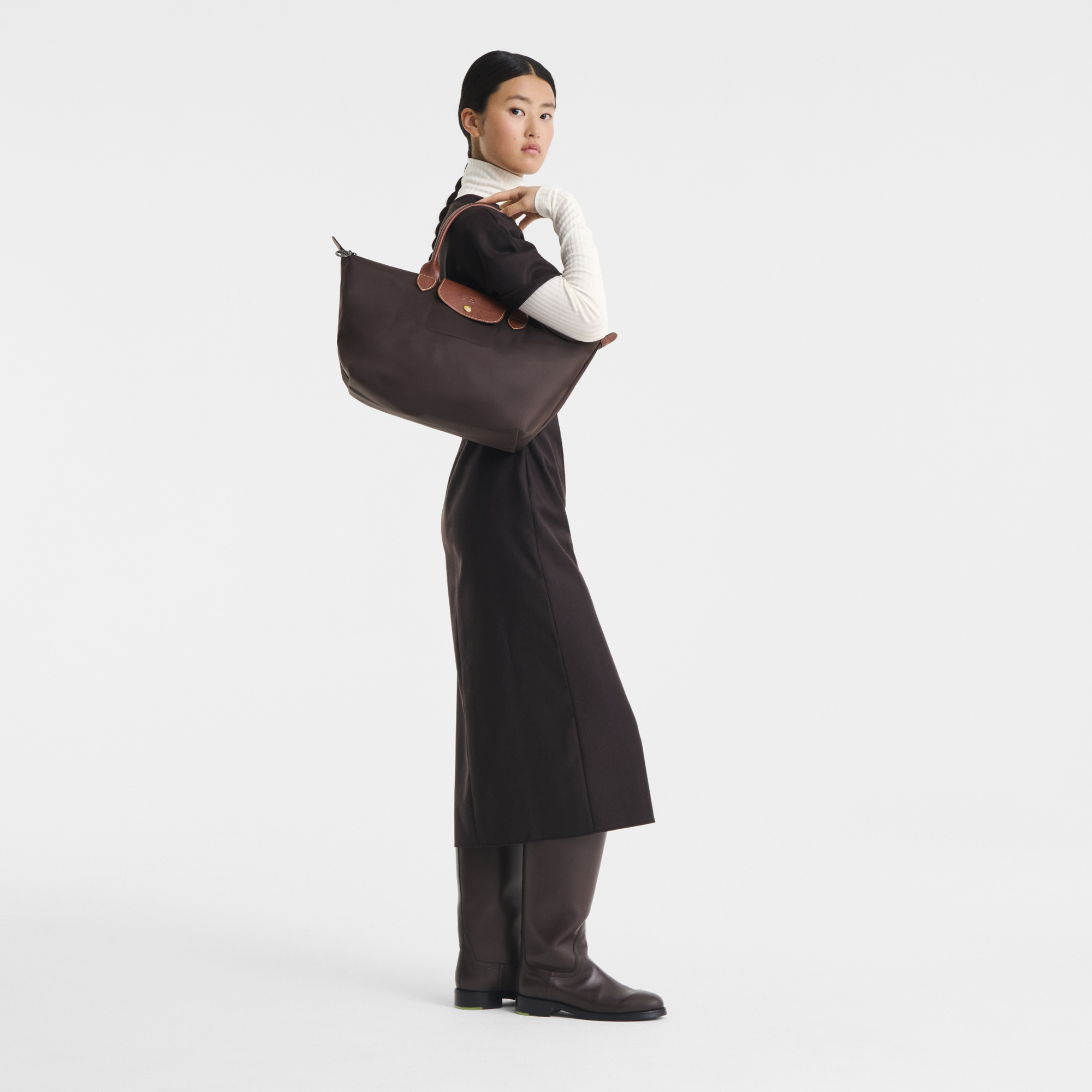 Le Pliage Original 手提包 M, 摩卡色