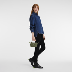 Le Pliage Green 化妆包 , 森林 - 再生帆布
