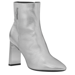 Longchamp Métal , Silvery - Leather
