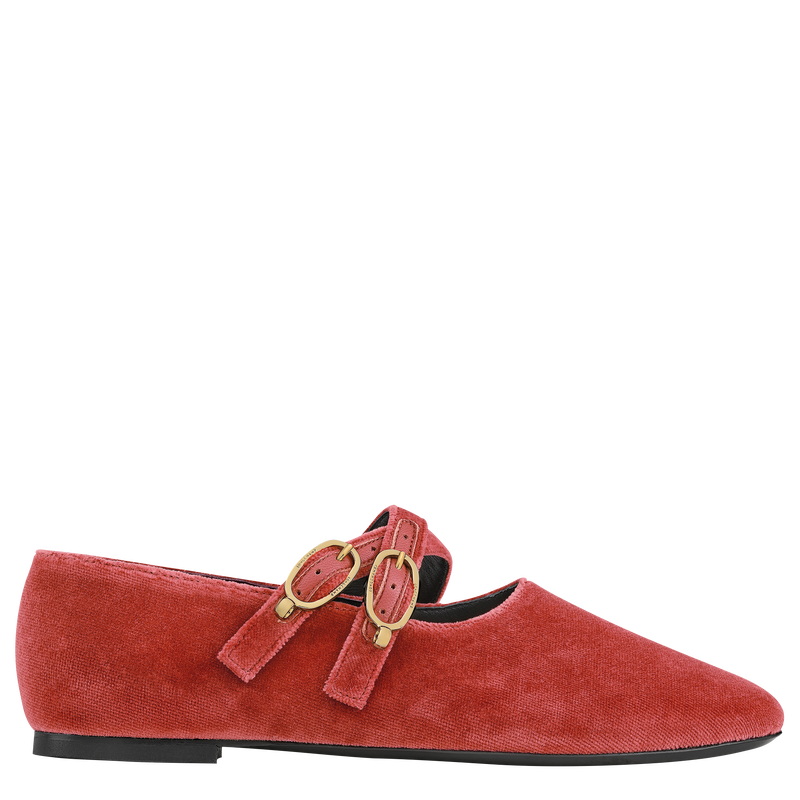 Le Foulonn&eacute; 系列 平底鞋 , 柑橘酱 - 皮革  - 查看 1 4