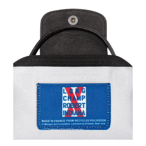 Longchamp x Robert Indiana Pouch , White - Canvas - View 5 of  6