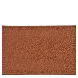Le Foulonné Card holder , Caramel - Leather