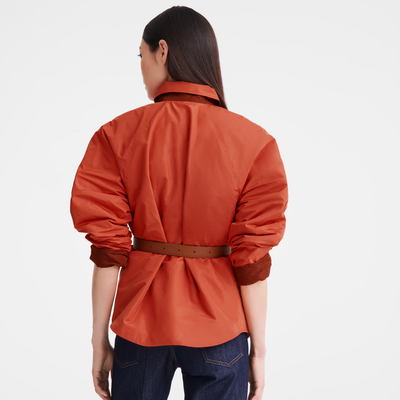 null Padded blouson, Chestnut/Tomato