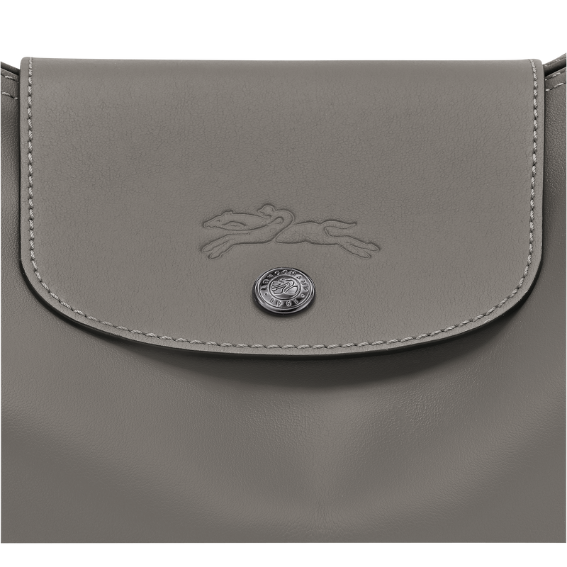 Le Pliage Xtra XL Hobo 袋 , 斑鸠灰 - 皮革  - 查看 6 7