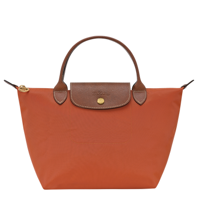 Le Pliage Original S 手提包 , 砖红色 - 再生帆布