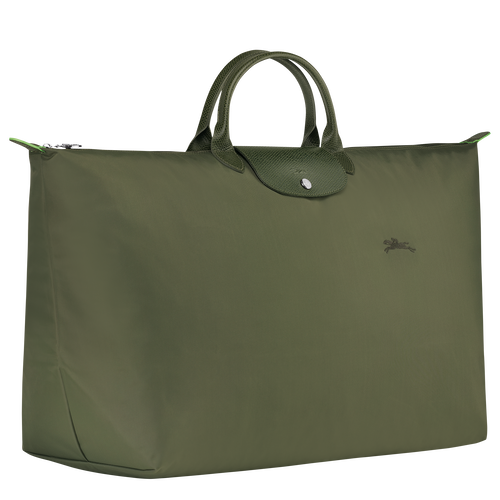 Le Pliage Green M Travel bag , Forest - Recycled canvas - View 3 of  6