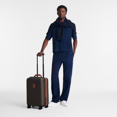 Boxford S Suitcase , Brown - Recycled canvas