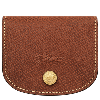 &Eacute;pure Card holder , Brown - Leather
