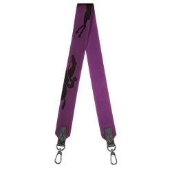 Longchamp 3D 肩带 , 紫色 - 帆布