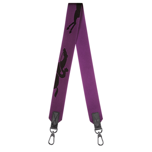 Longchamp 3D 肩带 , 紫色 - 帆布 - 查看 1 1