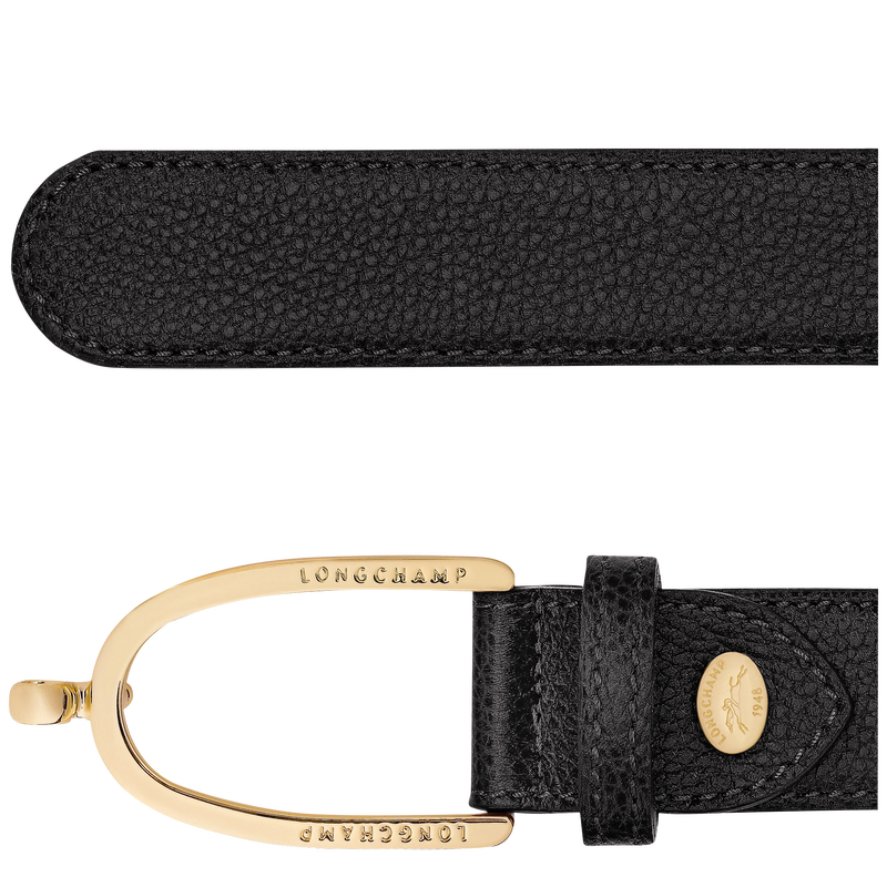 Ladies' belt , Black - Leather  - View 3 of  3