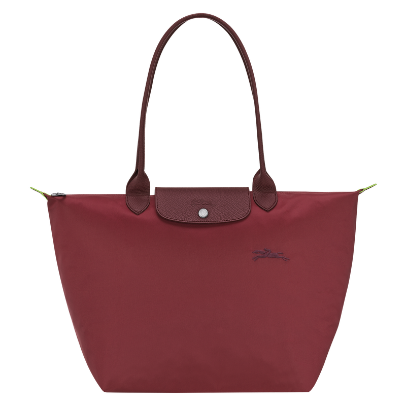 Le Pliage Green L Tote bag , Pomegranate - Recycled canvas  - View 1 of  7