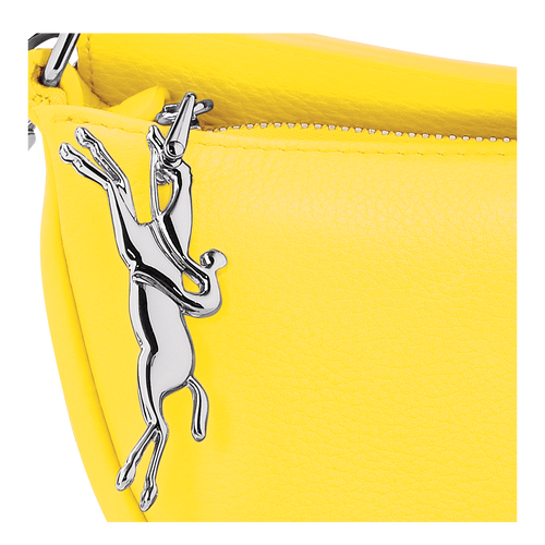 Smile S Crossbody bag , Yellow - Leather - View 7 of  7