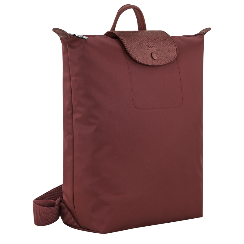 Le Pliage One M Backpack , Burgundy - Recycled canvas  - View 3 of  8