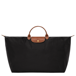 Le Pliage Original M Travel bag , Black - Recycled canvas