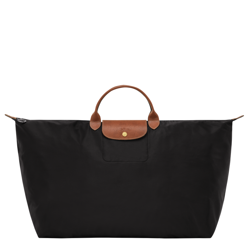 Le Pliage Original M Travel bag , Black - Recycled canvas  - View 1 of  6