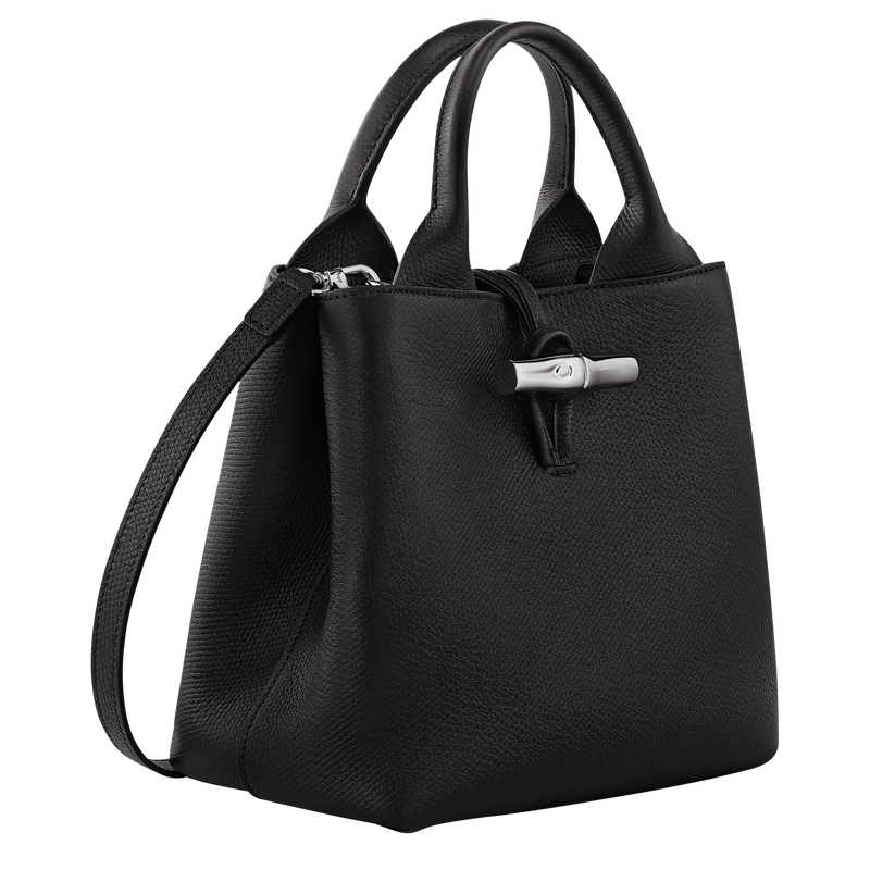 Le Roseau S Handbag , Black - Leather  - View 3 of  7