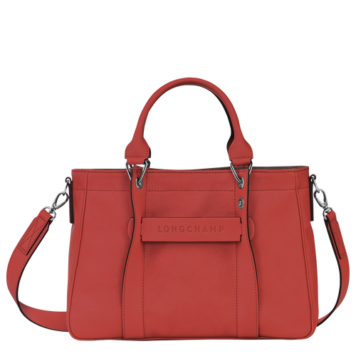 Longchamp 3D 手提包小号, 赤土色