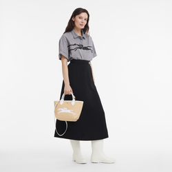 Le Panier Pliage S 小号手提包 , 白色 - 帆布
