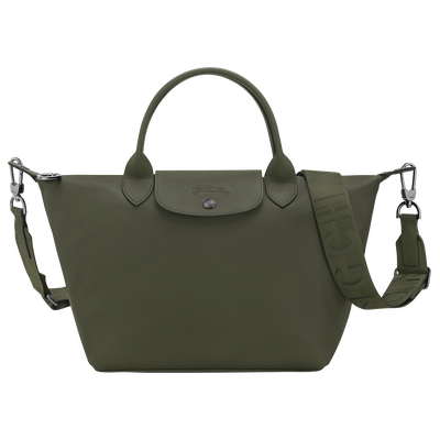 Le Pliage Xtra S 手提包 , 冷杉色 - 皮革