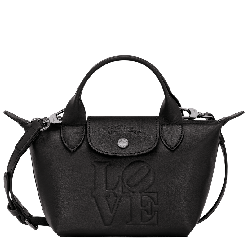 Longchamp x Robert Indiana XS 手提包 , 黑色 - 皮革  - 查看 1 5