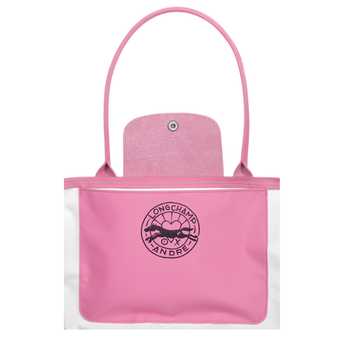 Longchamp x André L 号购物袋, 粉红色