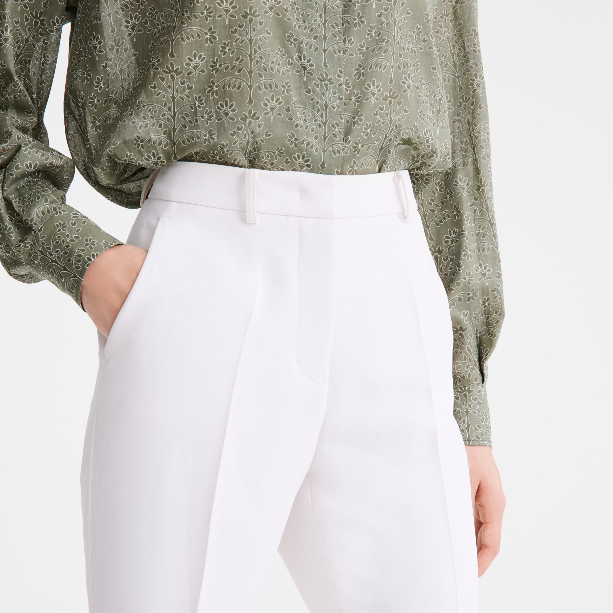 Trousers, Ecru - View 4 of
5 - zoom in null Trousers, Ecru