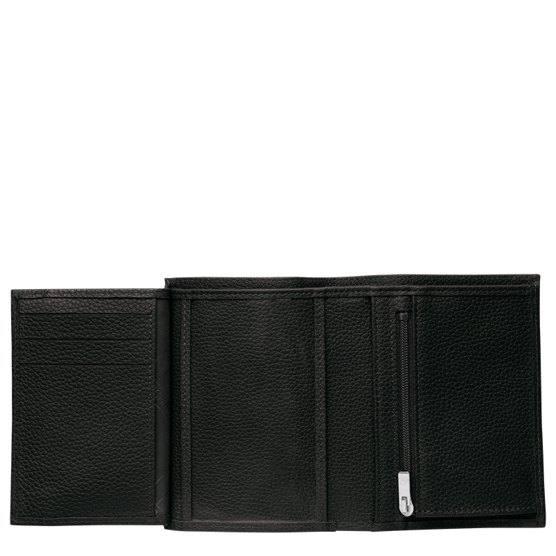 Le Foulonn&eacute; Wallet , Black - Leather  - View 2 of  2