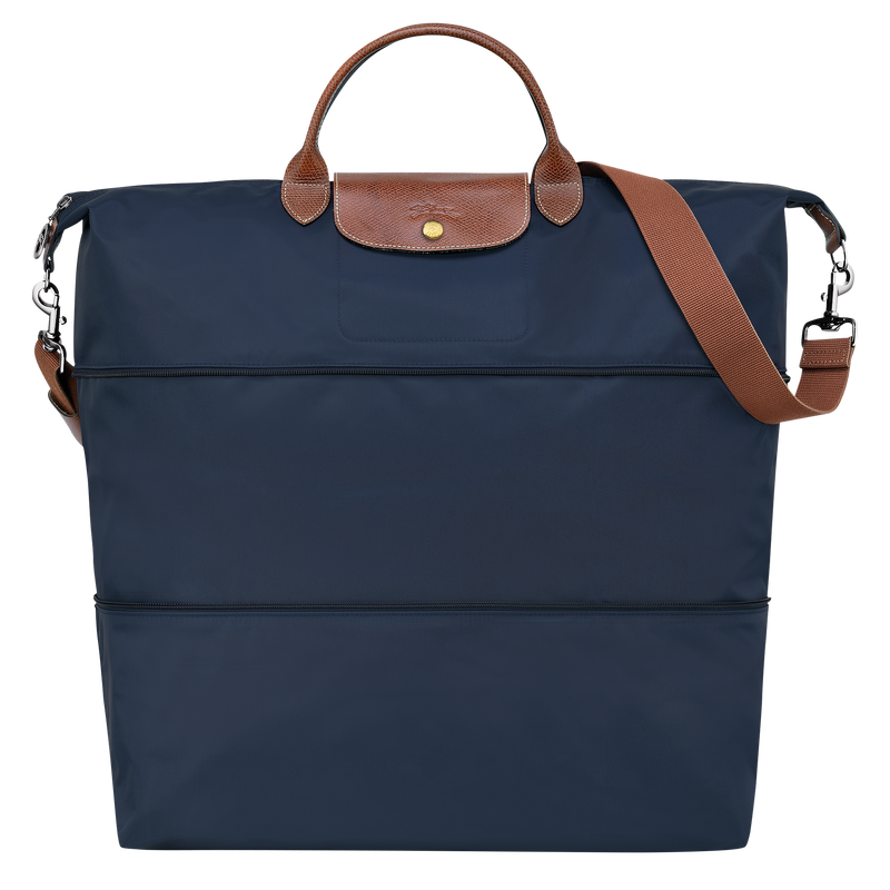Le Pliage Original Travel bag expandable , Navy - Recycled canvas  - View 1 of  6