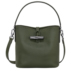 Roseau Essential XS Bucket bag , Khaki - Leather