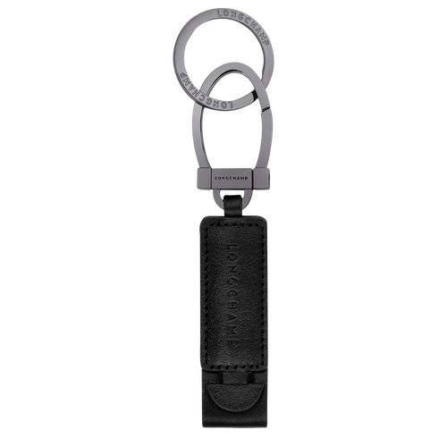 Longchamp 3D 钥匙扣, 黑色