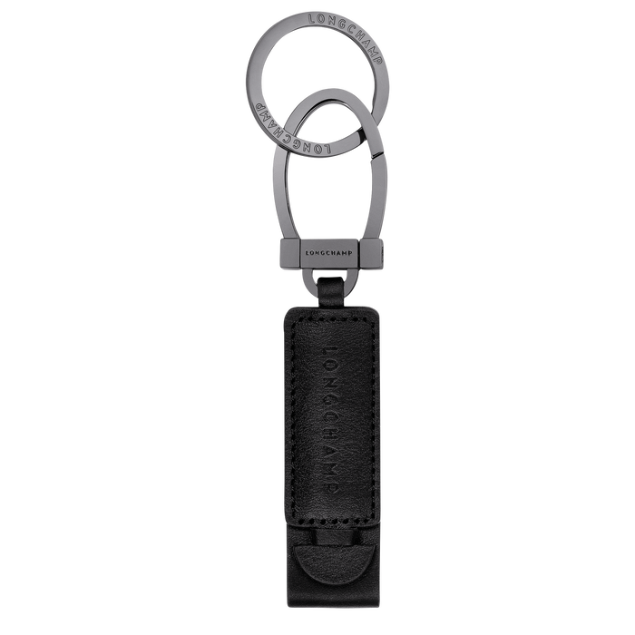 Longchamp 3D 钥匙扣, 黑色