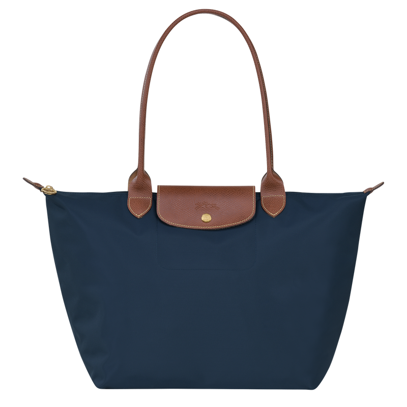 Le Pliage Original L 托特包 , 海军蓝色 - 再生帆布  - 查看 1 6