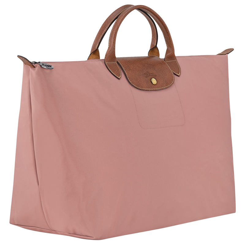 Le Pliage Original L 旅行包 , 茶粉色 - 再生帆布  - 查看 3 7