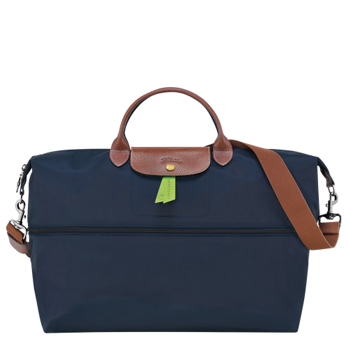 Le Pliage Original Travel bag expandable , Navy - Recycled canvas - View 4 of  6