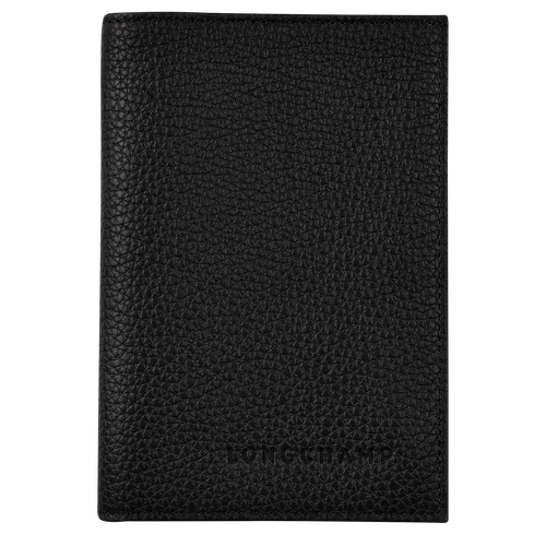 Le Foulonné Passport cover , Black - Leather - View 1 of  4