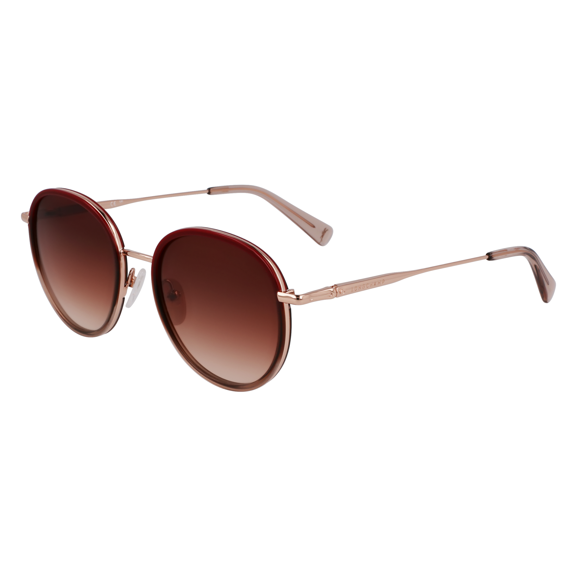 Sunglasses, Rose Gold/Burgundy - View 2 of
2 - zoom in null Sunglasses, Rose Gold/Burgundy