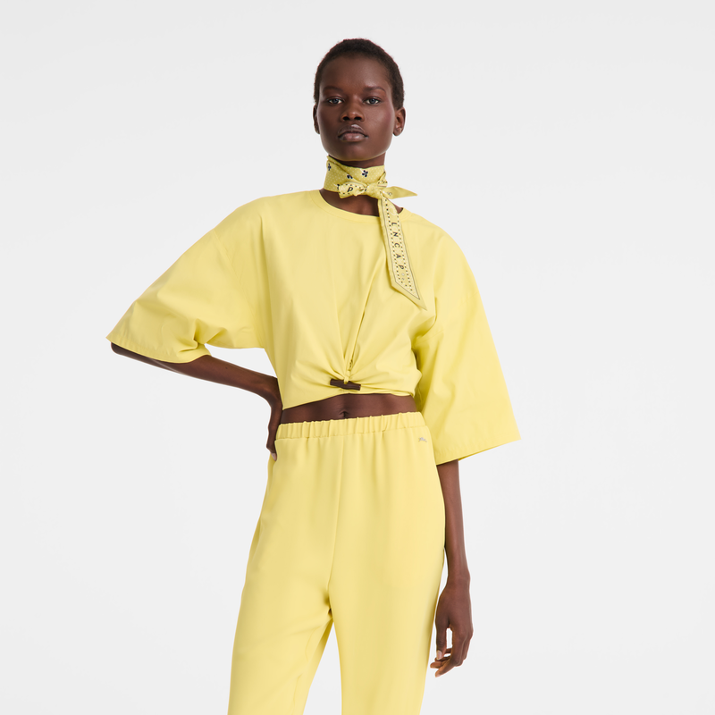 Top , Lime - Cotton poplin  - View 3 of  4