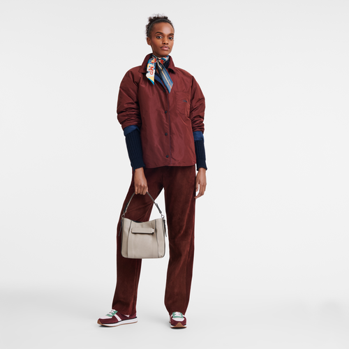 Longchamp 3D S 斜挎包 , 土褐色 - 皮革 - 查看 2 5