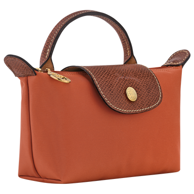 Le Pliage Original 化妆包 , 砖红色 - 再生帆布