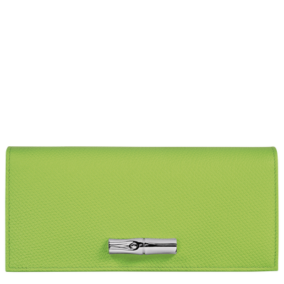 Le Roseau Flap wallet , Green Light - Leather