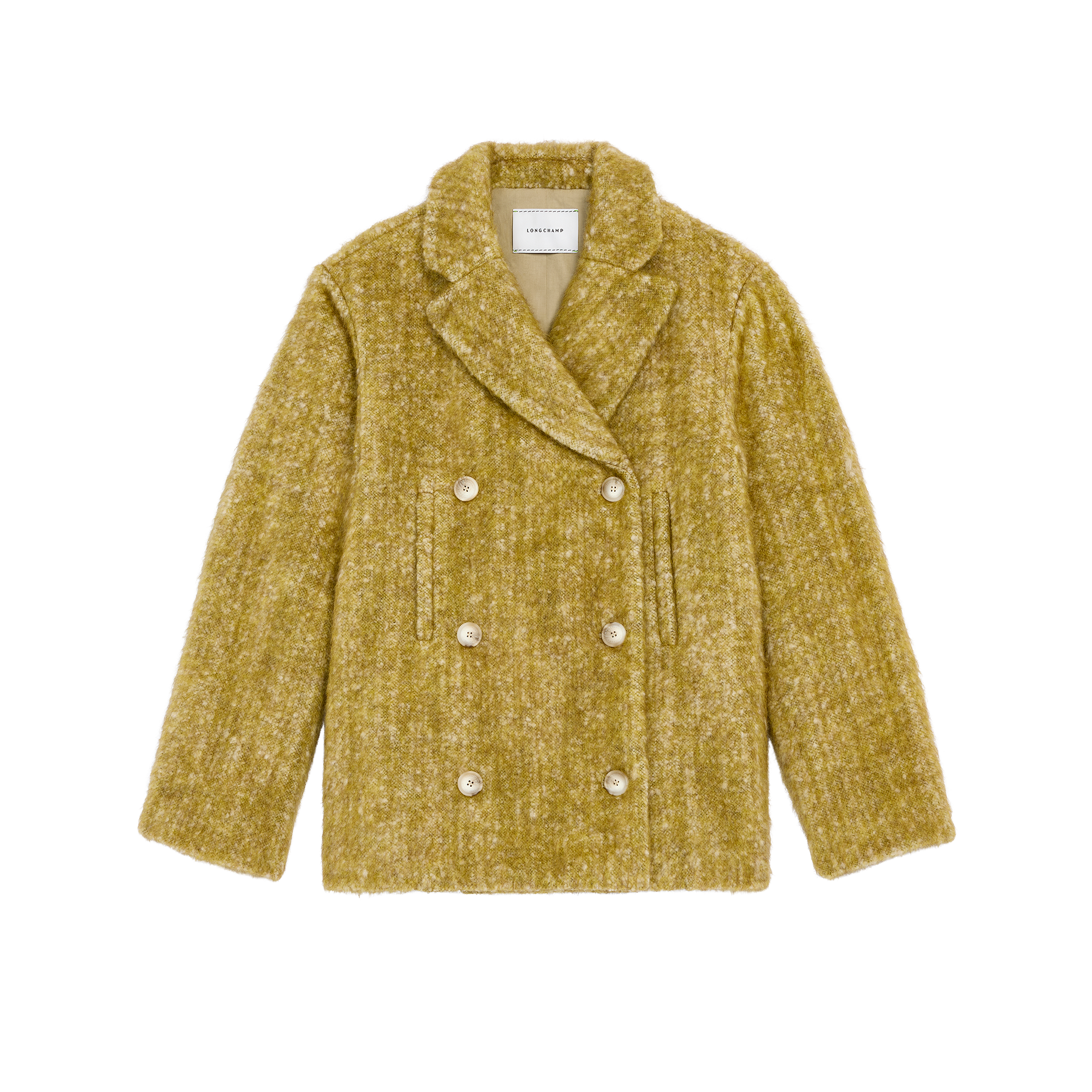 null Pea coat, Almond Green
