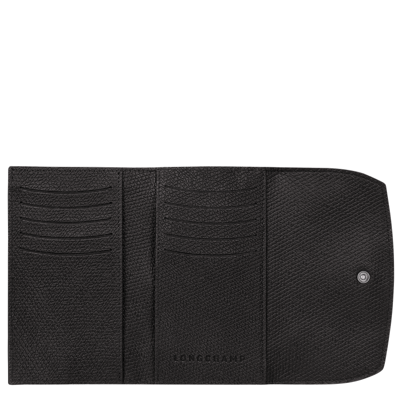 Roseau Wallet , Black - Leather  - View 2 of  3