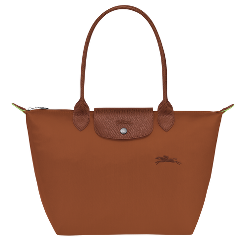 Le Pliage Green M Tote bag , Cognac - Recycled canvas - View 1 of  7