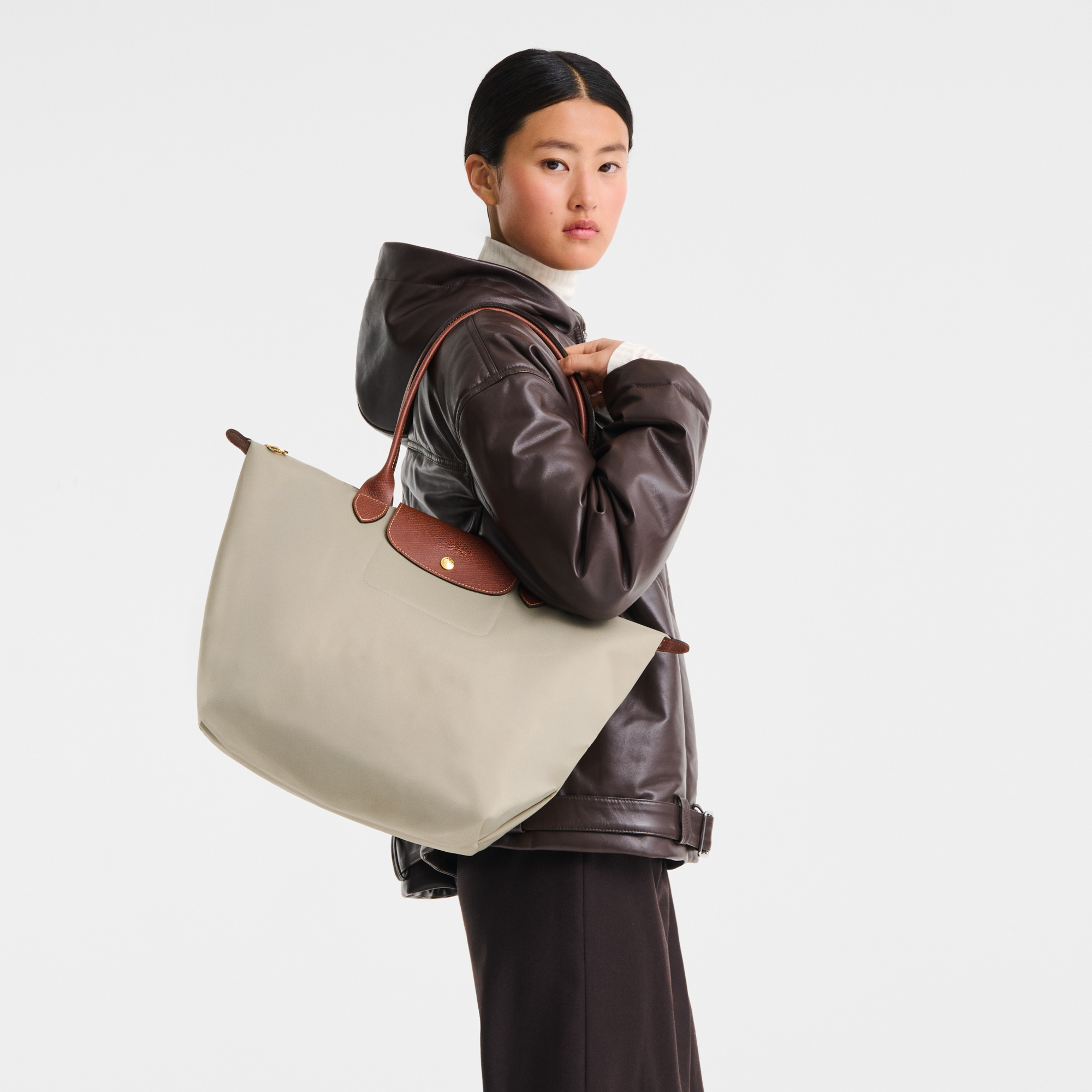 Le Pliage Original 托特包 M, 鹅卵石