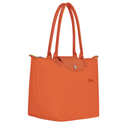 Le Pliage Green M Tote bag , Carot - Recycled canvas