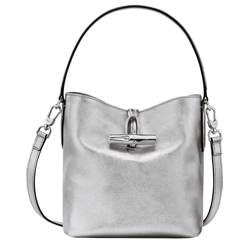 Roseau XS Bucket bag , Silver - Leather  - View 1 of  6