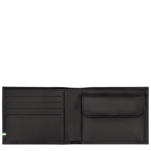 Longchamp sur Seine Wallet , Black - Leather - View 3 of  3